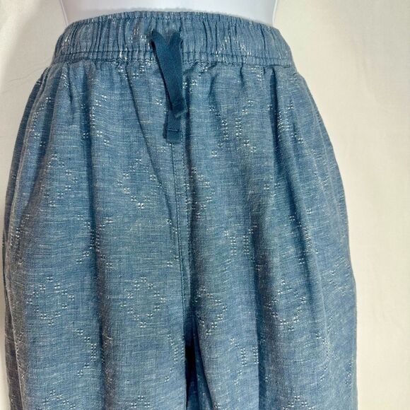 Patagonia Island Hemp Beach Blue Joggers Drawstring Lounge Baggy Pants Size S - Picture 3 of 15